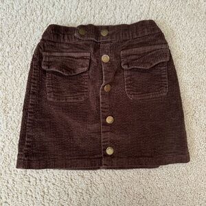 Cute velvet skirt for girls